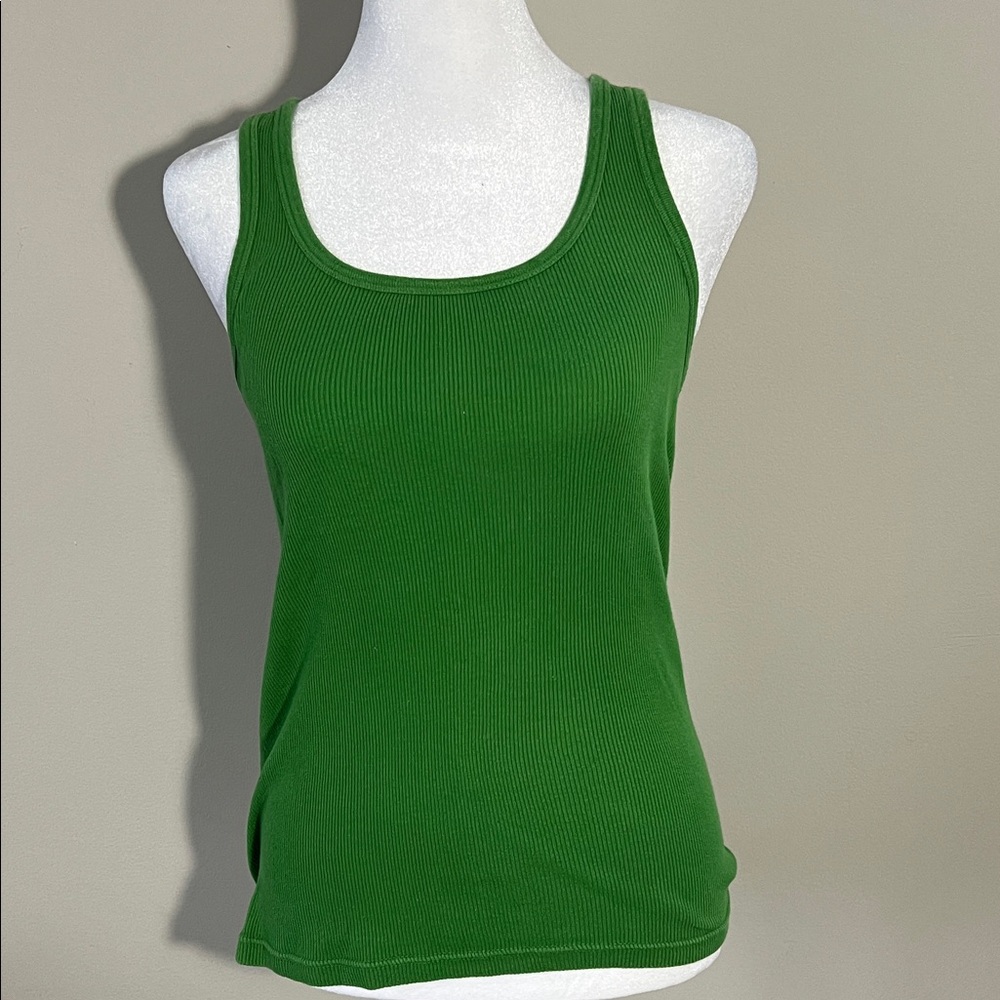 J. Crew Vibrant Green Tank Top